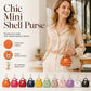 🐚 50% DE RÉDUCTION! ✨ Mini Porte-Monnaie Coquillage Porte-Clés – Cuir PU, format poche & 13 coloris – Idéal pour rouge à lèvres et accessoires 🌈