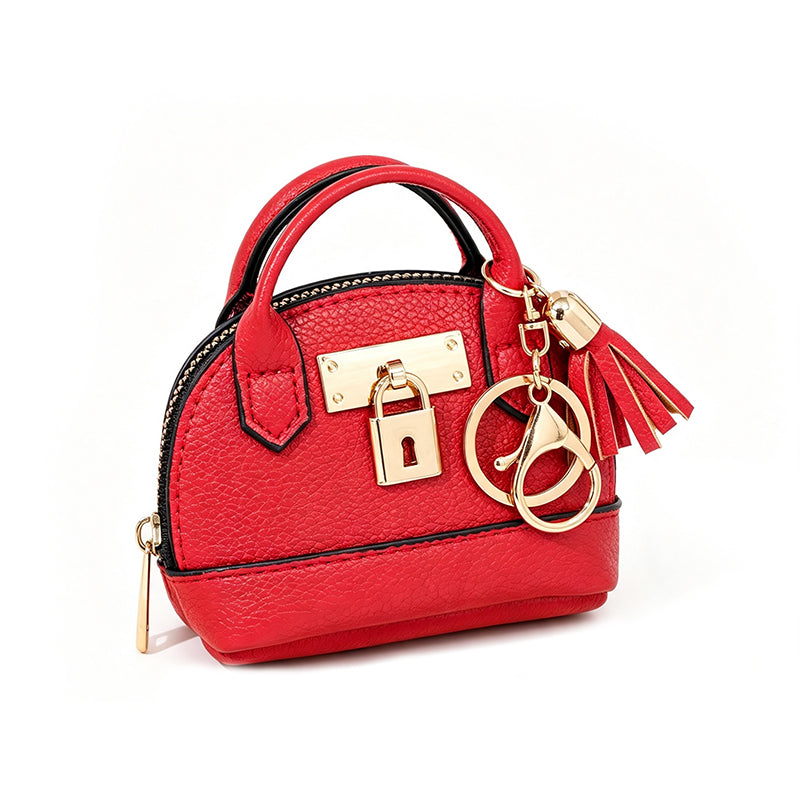 🐚 50% DE RÉDUCTION! ✨ Mini Porte-Monnaie Coquillage Porte-Clés – Cuir PU, format poche & 13 coloris – Idéal pour rouge à lèvres et accessoires 🌈