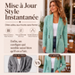 Cardigan en maille croisé décontracté pour femme