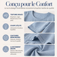 Haut décontracté pour femme à col rond et manches 3/4