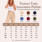 Pantalon droit taille haute avec cordon de serrage pour femme