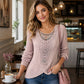 Women's Decorative Neckline Long Sleeve Top