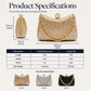 💎💋 -50% ! 👗Pochette de Soirée Élégante à Fermoir Perle – PU – Strass Haute Densité & Chaîne Amovible – 3-en-1 Main/Épaule pour Mariages et Galas