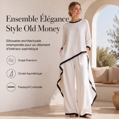 Ensemble tunique décontractée et pantalon large pour femmes