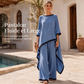 Ensemble tunique décontractée et pantalon large pour femmes