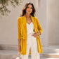 Cardigan en velours double boutonnage pour femme