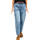 👖 Nouveauté ✨ Jean décontracté stretch multipoches de haute qualité pour femme
