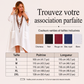 Robe asymétrique ample à col V pour femme