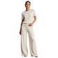 Ensemble 2 pièces pour femme : haut et pantalon large