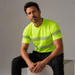 T-shirt rayé à blocs de couleur pour homme
