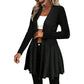 ✨ Cardigan Femme Élégant à Col Ouvert – Coupe Fluide & Style Raffiné