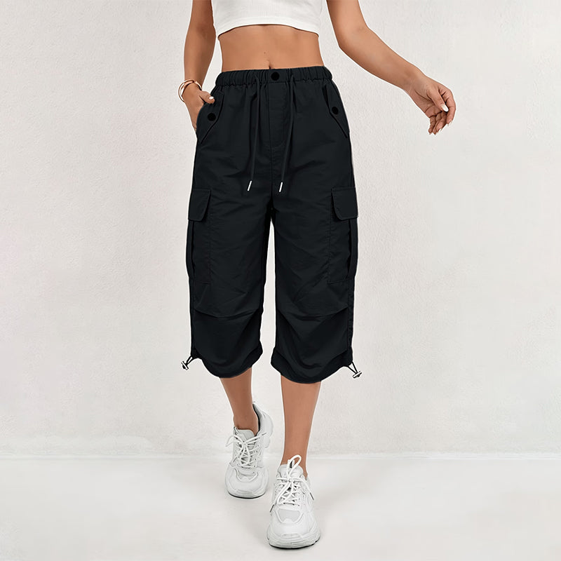 Pantalon cargo capri léger et à séchage rapide pour femme
