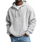 Sweat à capuche en maille à demi-zip pour homme