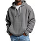 Sweat à capuche en maille à demi-zip pour homme