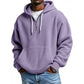 Sweat à capuche en maille à demi-zip pour homme