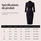 Robe chic à taille marquée