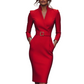 Robe chic à taille marquée
