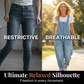 Salopette en jean décontractée et ample pour femme avec poches