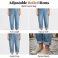 Salopette en jean décontractée et ample pour femme avec poches