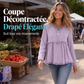 Haut décontracté vintage à franges pour femme
