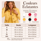 Veste en jean à coutures en dentelle pour femme
