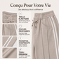 Pantalon large à cordon pour femme