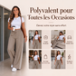 Pantalon large à cordon pour femme