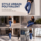 Pantalon en jean sarouel taille haute pour femme