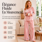Ensemble haut épaules dénudées et pantalon large pour femme