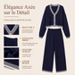 Ensemble de deux pièces en maille pour femme
