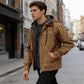 Veste de travail chaude à capuche pour homme