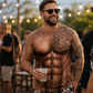 T-shirt à manches courtes pour homme avec imprimé muscle amusant