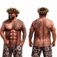 T-shirt à manches courtes pour homme avec imprimé muscle amusant
