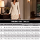 Robe élégante à col V pour femme, manches longues