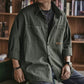 Chemise utilitaire oversize à manches longues pour homme