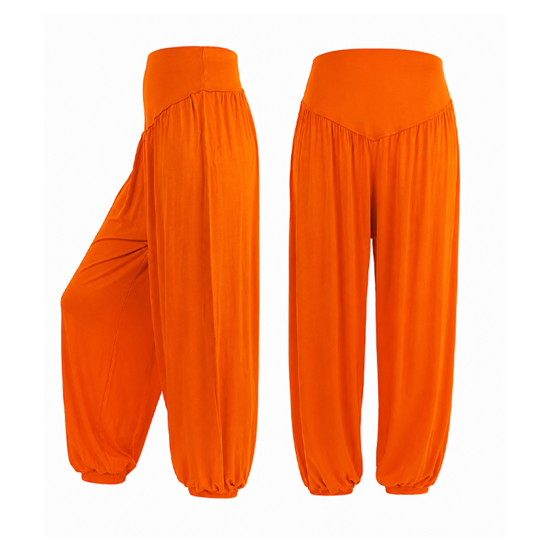 Pantalon large taille haute pour femme