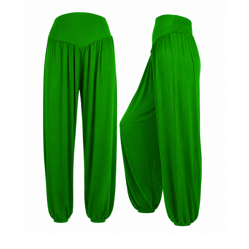 Pantalon large taille haute pour femme