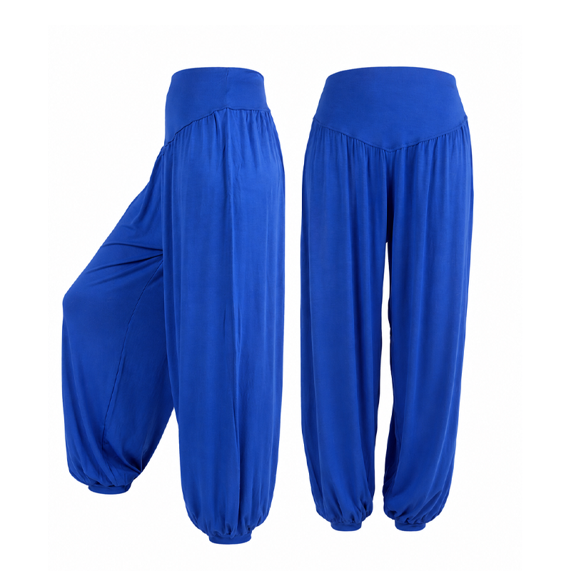 Pantalon large taille haute pour femme