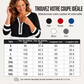 Haut chic à bloc de couleurs pour femme, col V et fermeture éclair