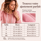 Pull en maille à capuche décontracté pour femme