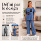 Ensemble haut épaules dénudées et pantalon large pour femme