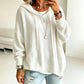 Pull en maille à capuche décontracté pour femme
