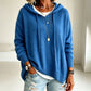 Pull en maille à capuche décontracté pour femme