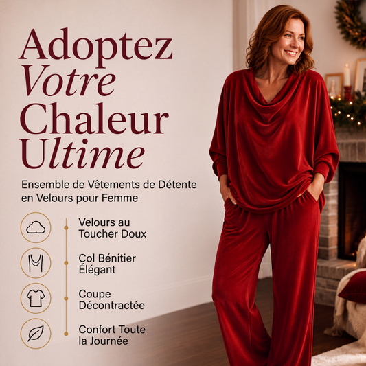 Ensemble pour femme : haut à col en bénitier et pantalon large