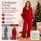 Ensemble pour femme : haut à col en bénitier et pantalon large