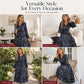 Robe femme à motif floral, col en V, taille smockée et volants