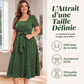 Robe à pois grande taille pour femme