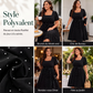 Robe à pois grande taille pour femme