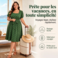 Robe à pois grande taille pour femme