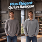 Pull décontracté à col demi-zip côtelé pour homme